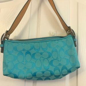 Blue Coach purse